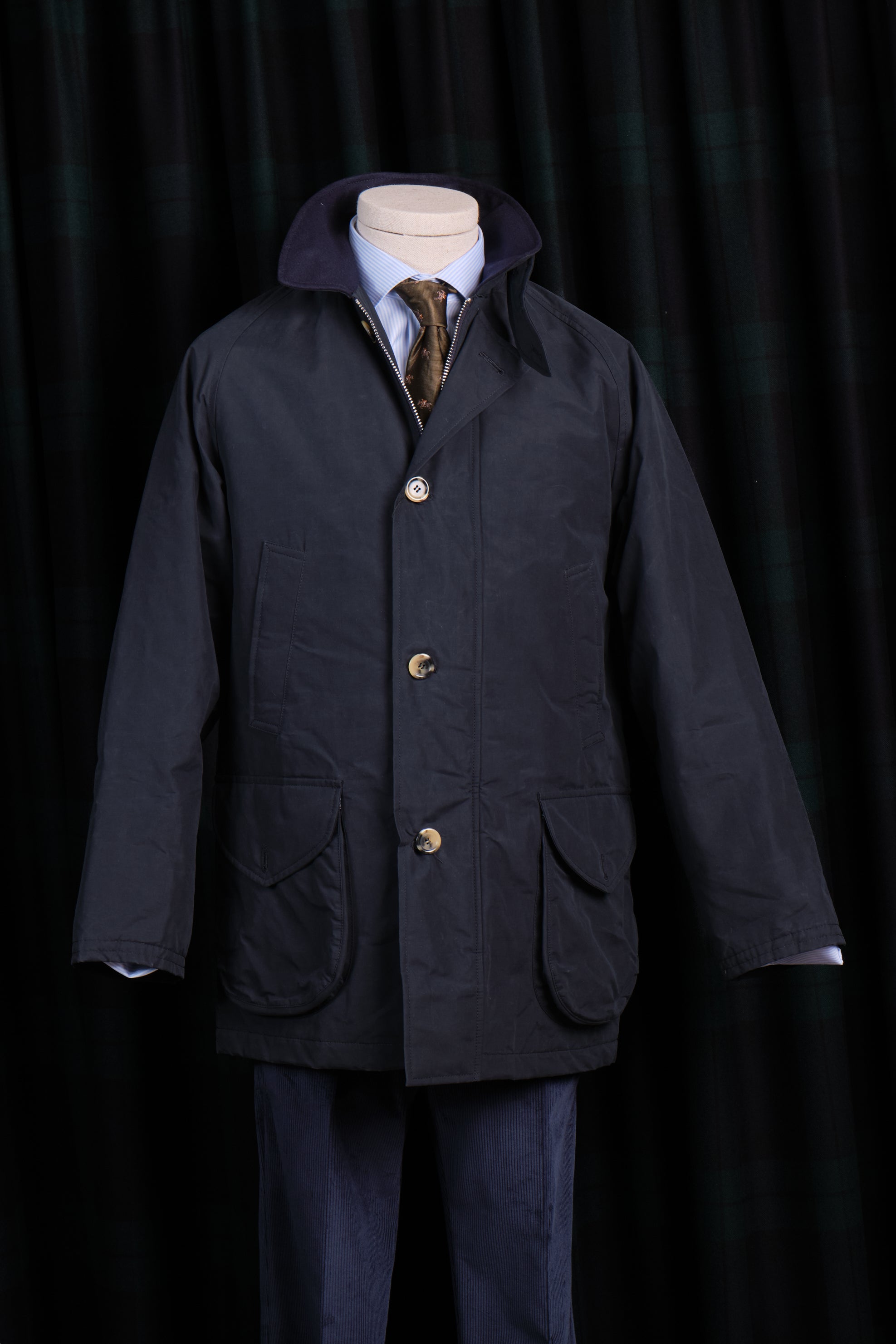 Chaqueton Madrid Gabardina Cotton Navy / CASA SARTORIAL