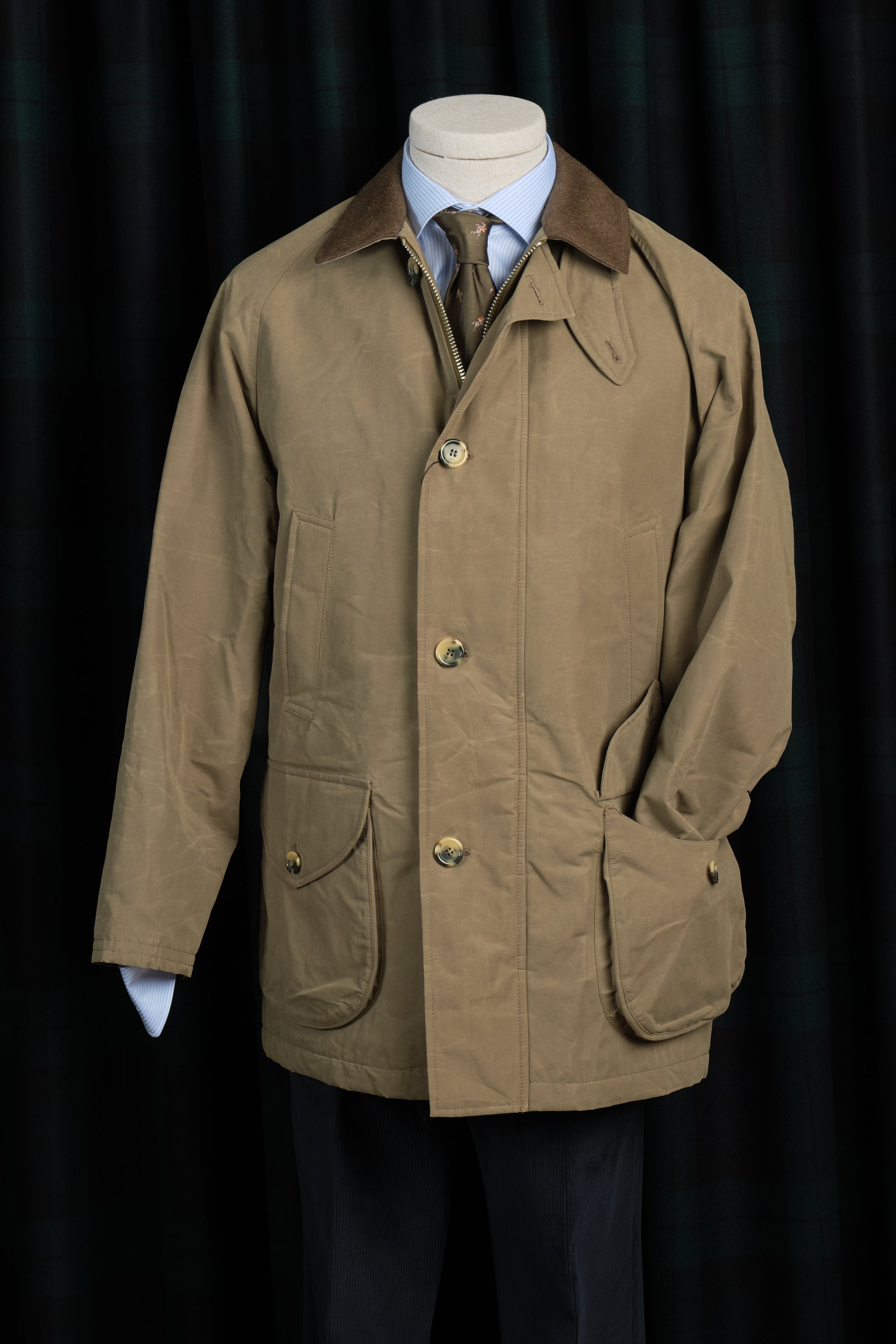 Chaqueton Madrid Gabardine Cotton Green / CASA SARTORIAL