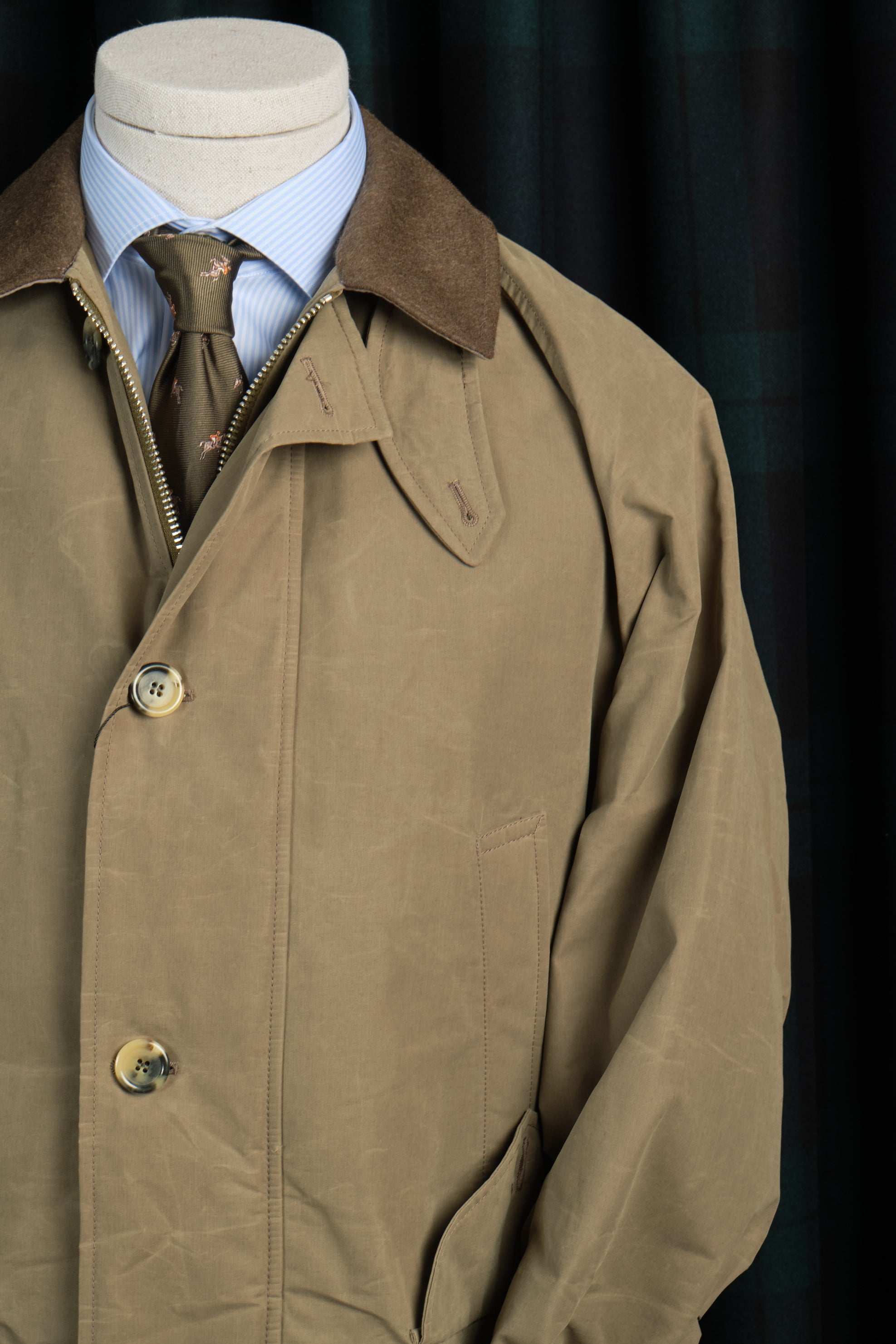 Chaqueton Madrid Gabardine Cotton Green / CASA SARTORIAL