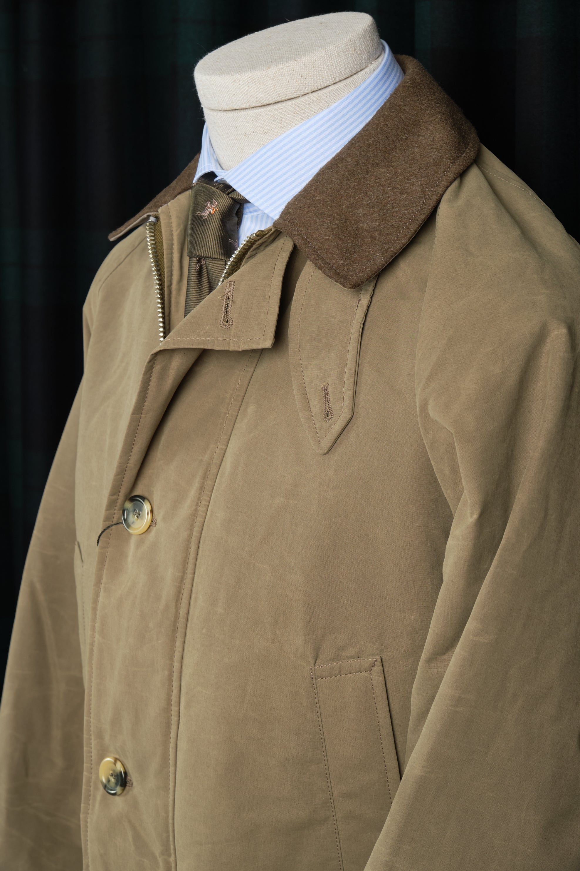 Chaqueton Madrid Gabardine Cotton Green / CASA SARTORIAL