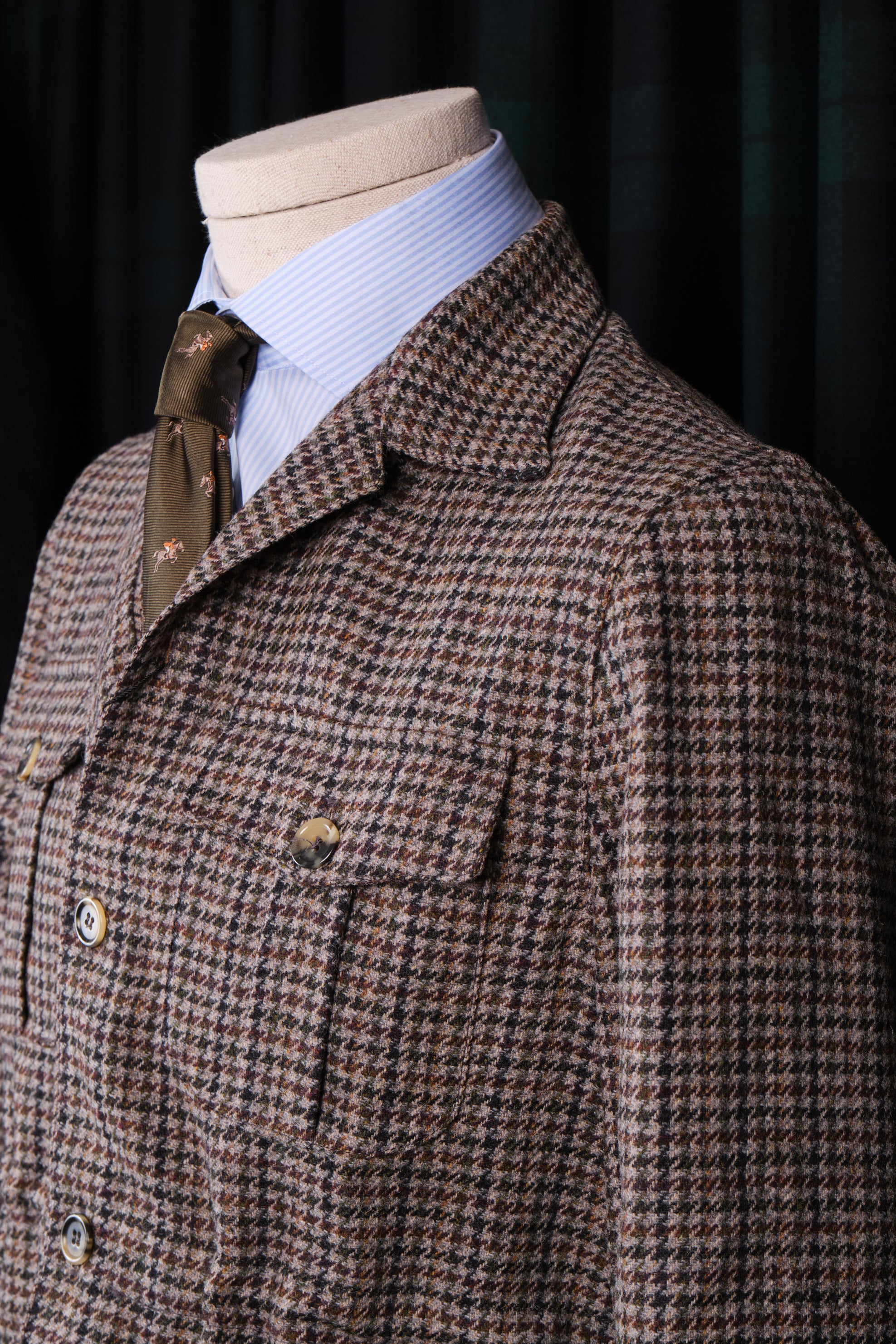 Sahariana Lana Tweed Grey / CASA SARTORIAL