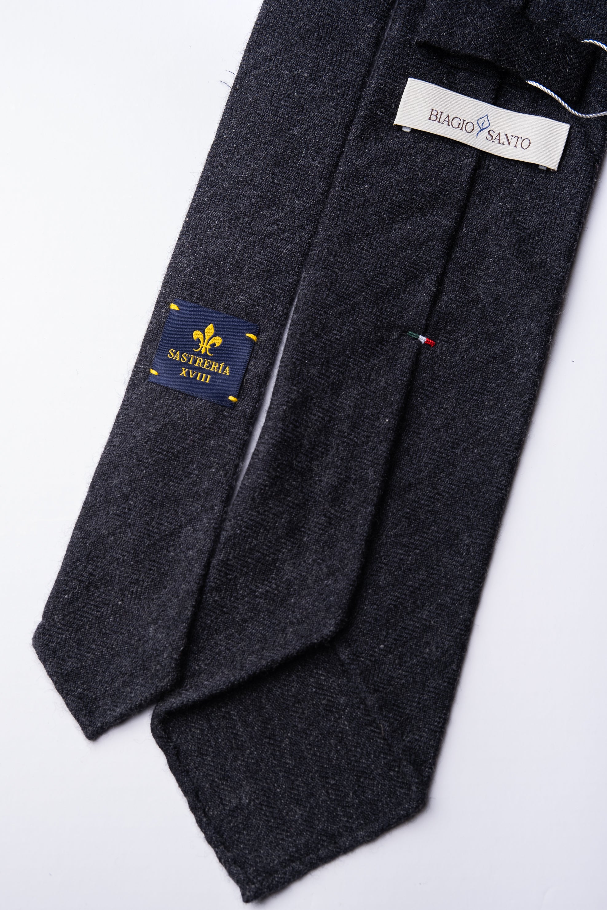 Corbata de cashmere Gris Marengo / SASTRERIA XVIII