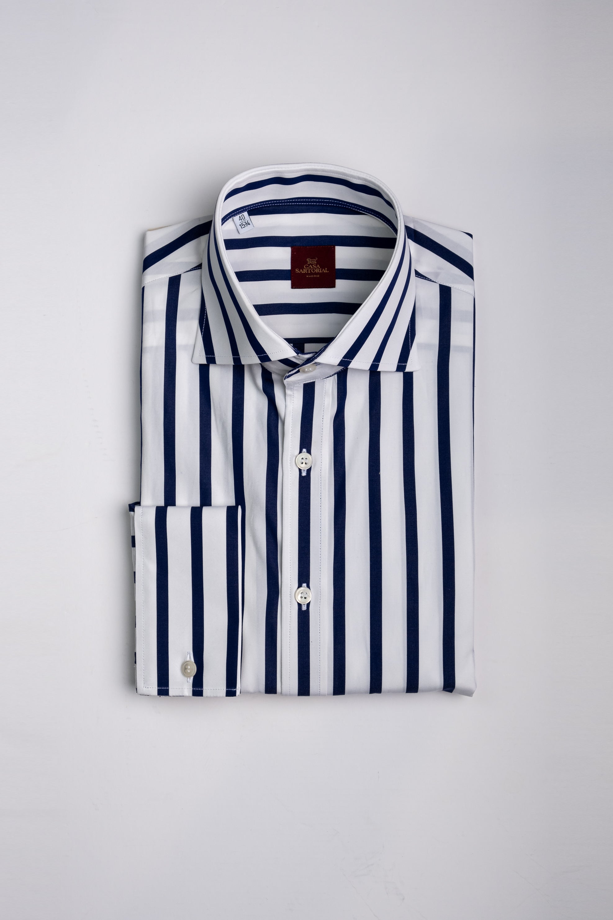 Camisa RTW Downing Navy Thomas Mason / CASA SARTORIAL