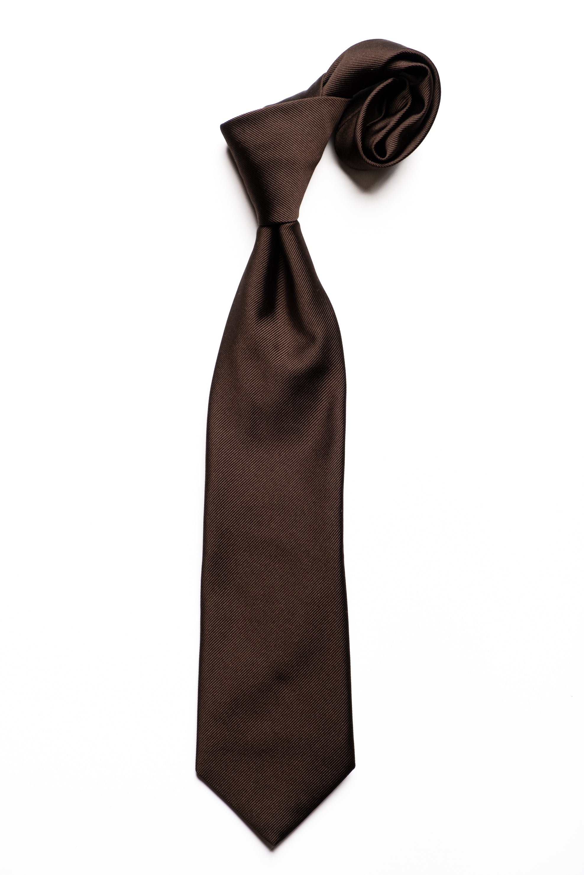 Corbata de seda Repp Brown / ASCOT x CASA SARTORIAL