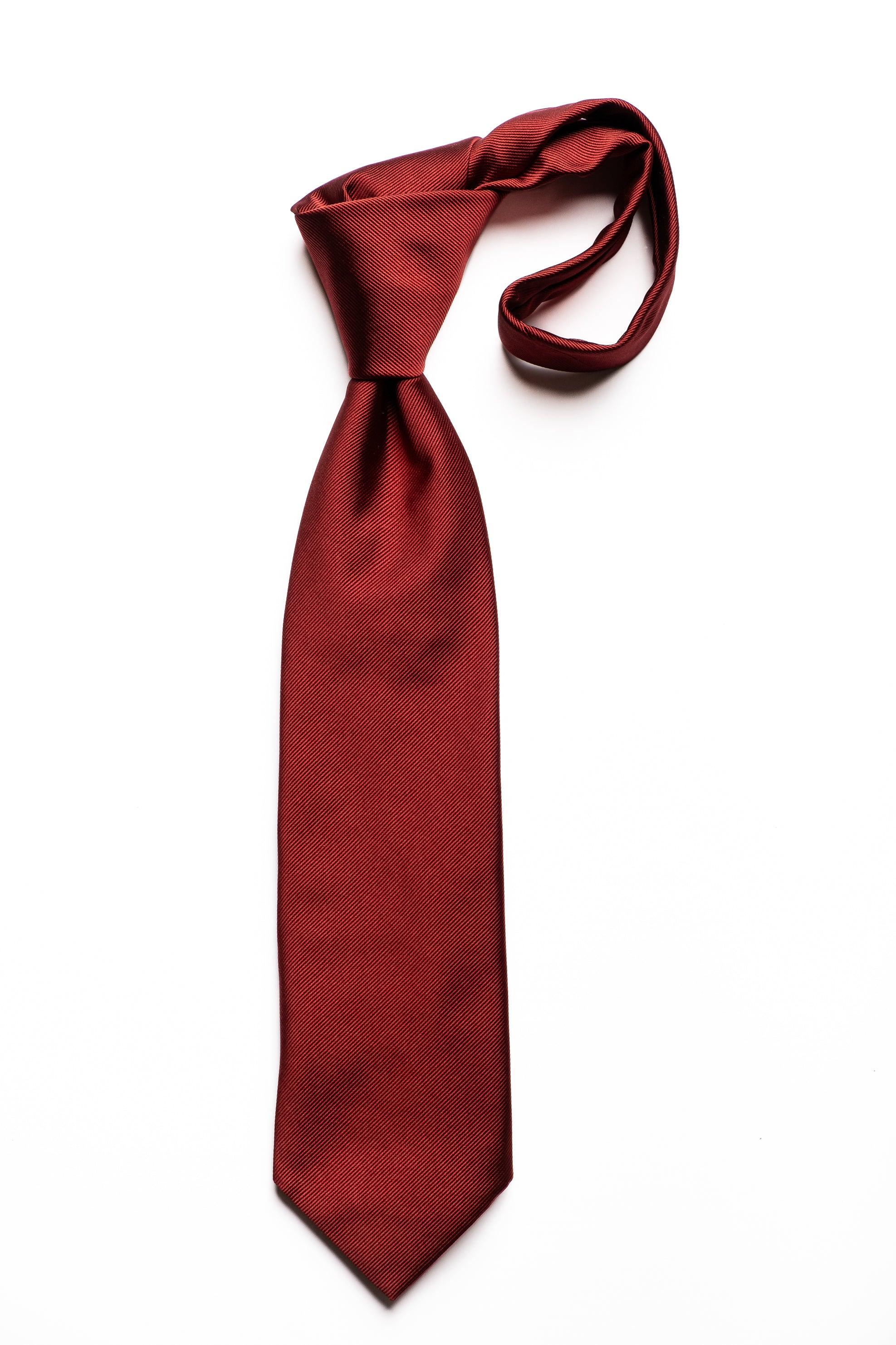 Corbata de seda Repp Roja / ASCOT x CASA SARTORIAL