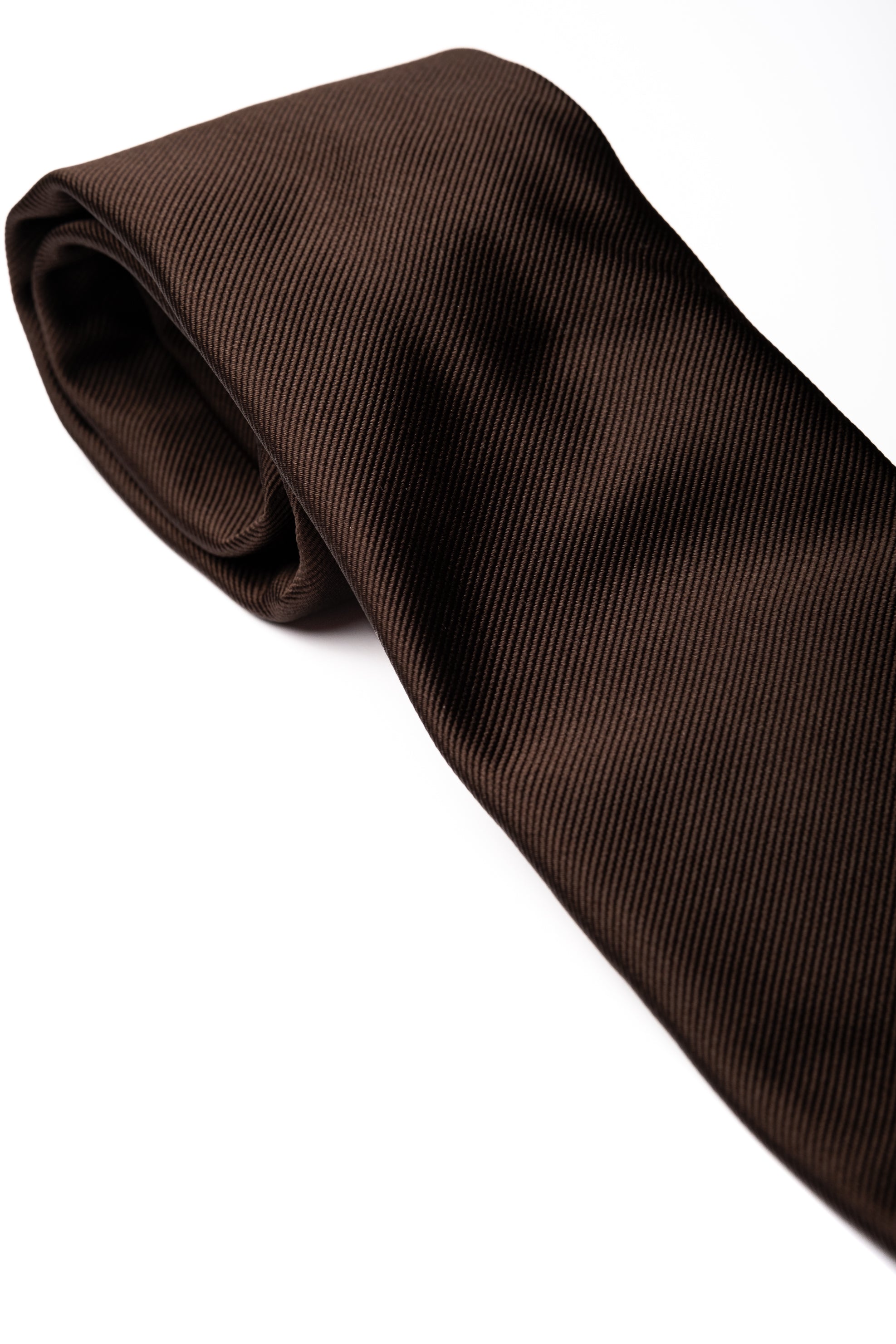 Corbata de seda Repp Brown / ASCOT x CASA SARTORIAL