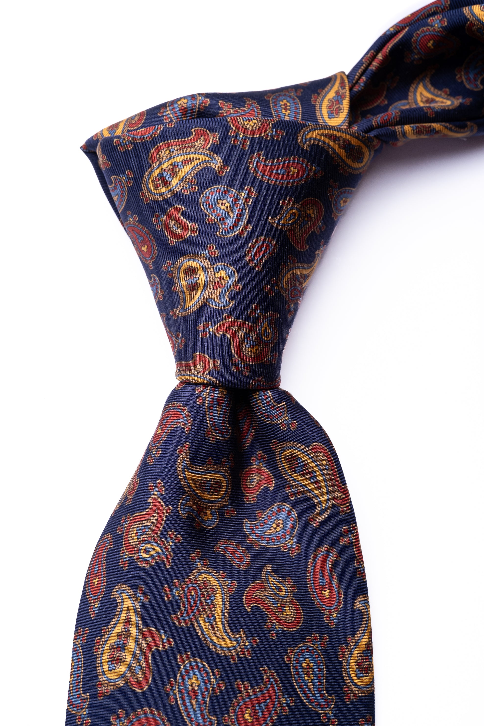 Corbata de seda impresa Paisley 1 / ASCOT x CASA SARTORIAL