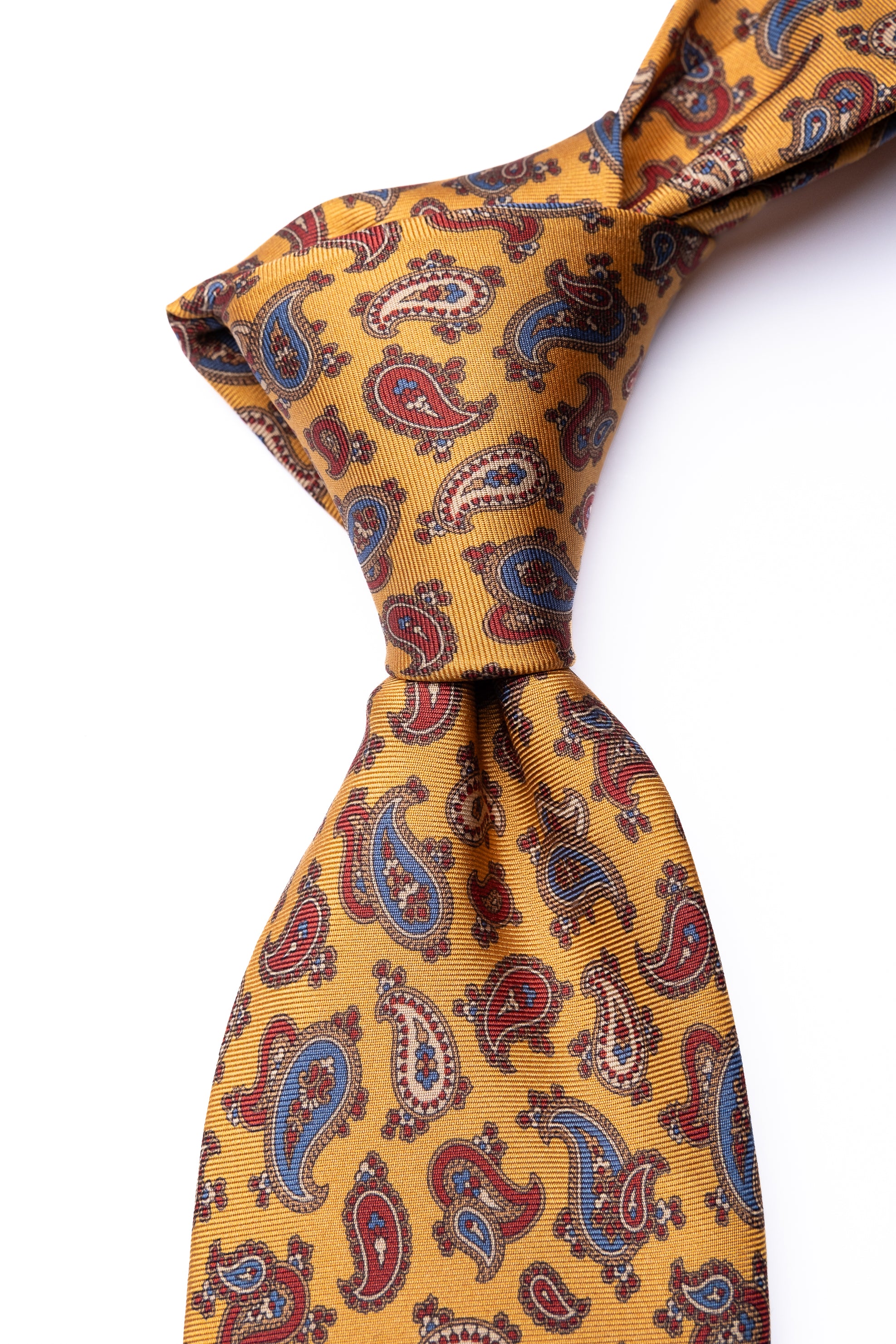 Corbata de seda impresa Paisley 2 / ASCOT x CASA SARTORIAL