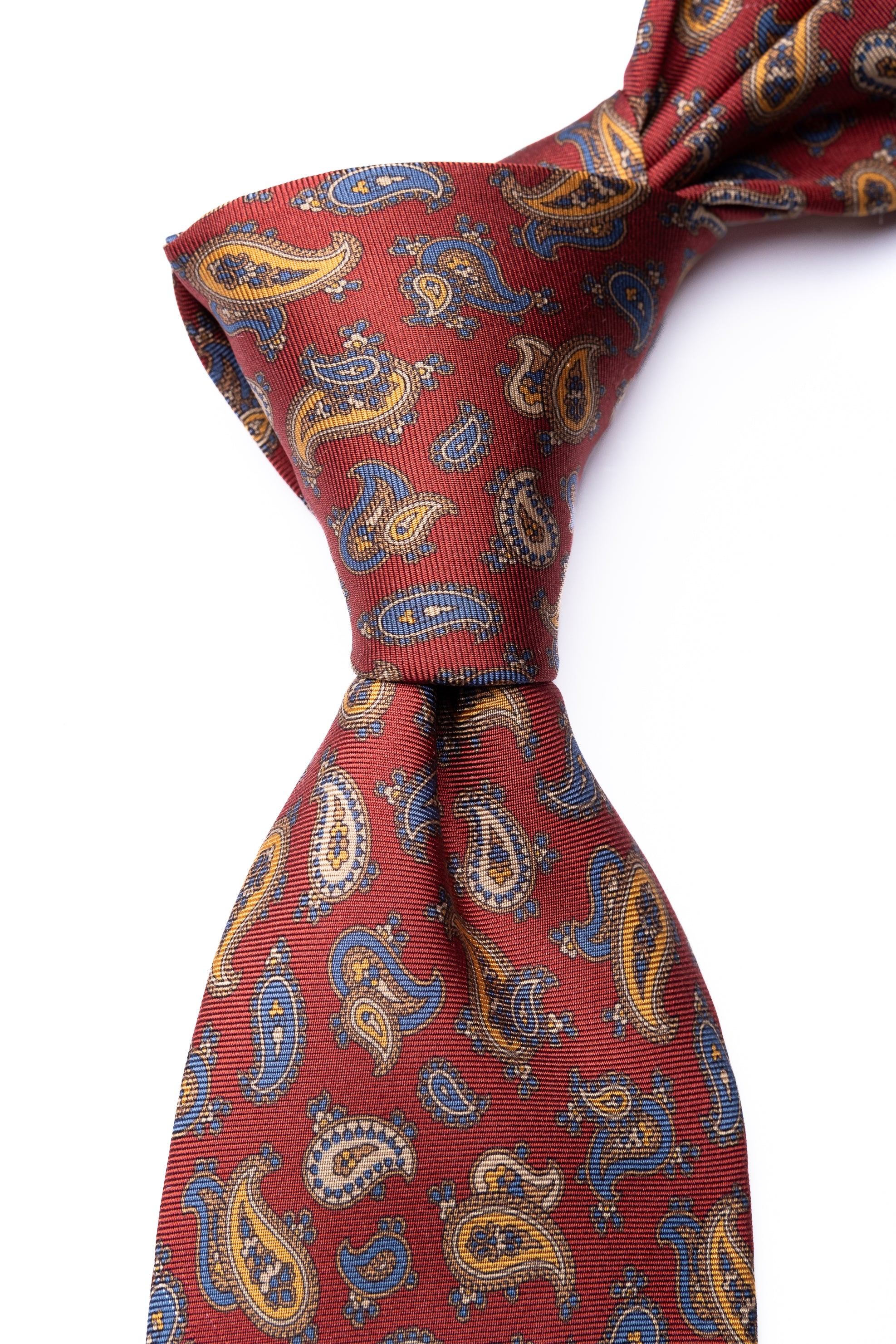 Corbata de seda impresa Paisley 4 / ASCOT x CASA SARTORIAL