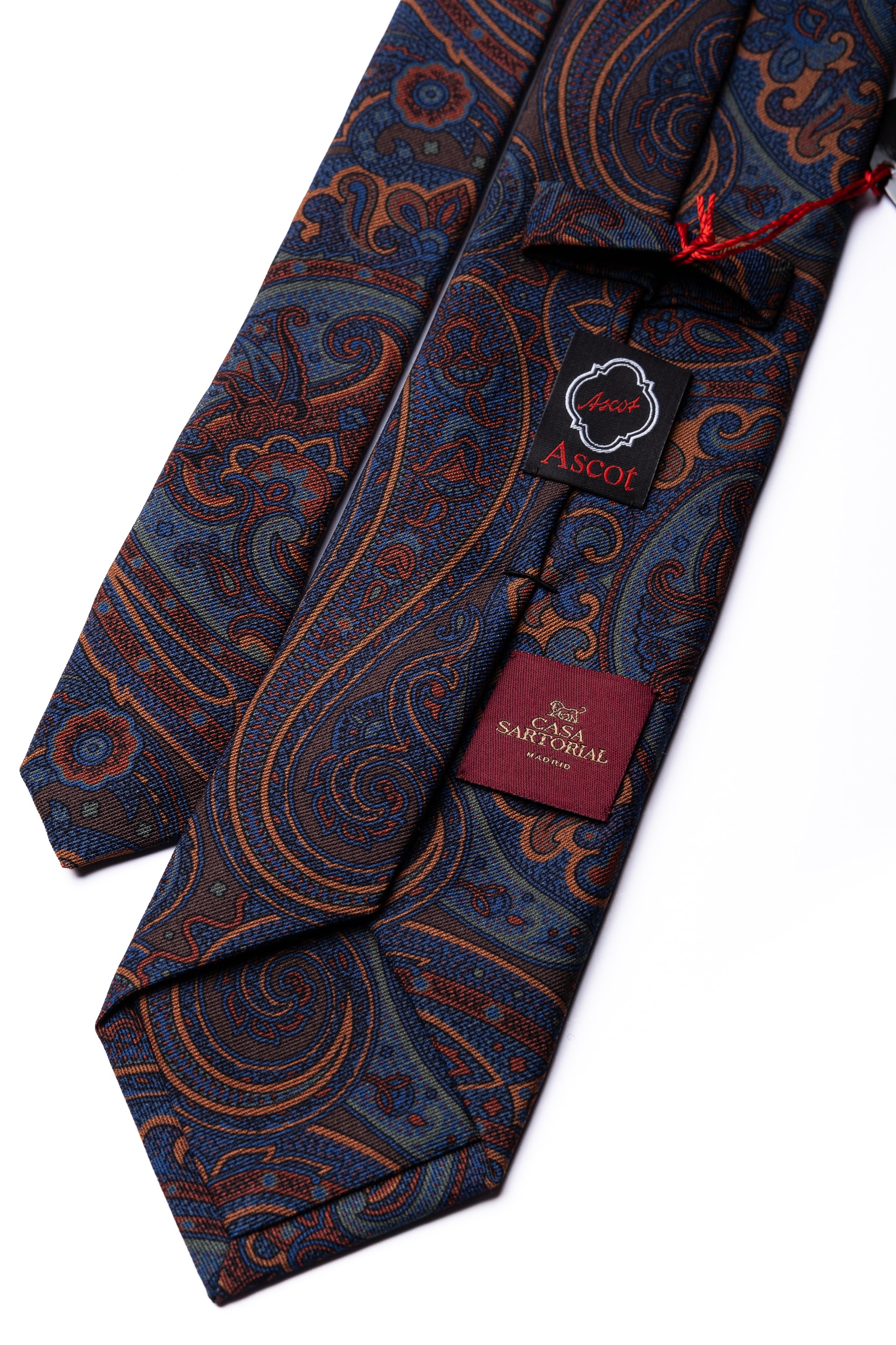 Corbata de lana Paisley 1 / ASCOT x CASA SARTORIAL