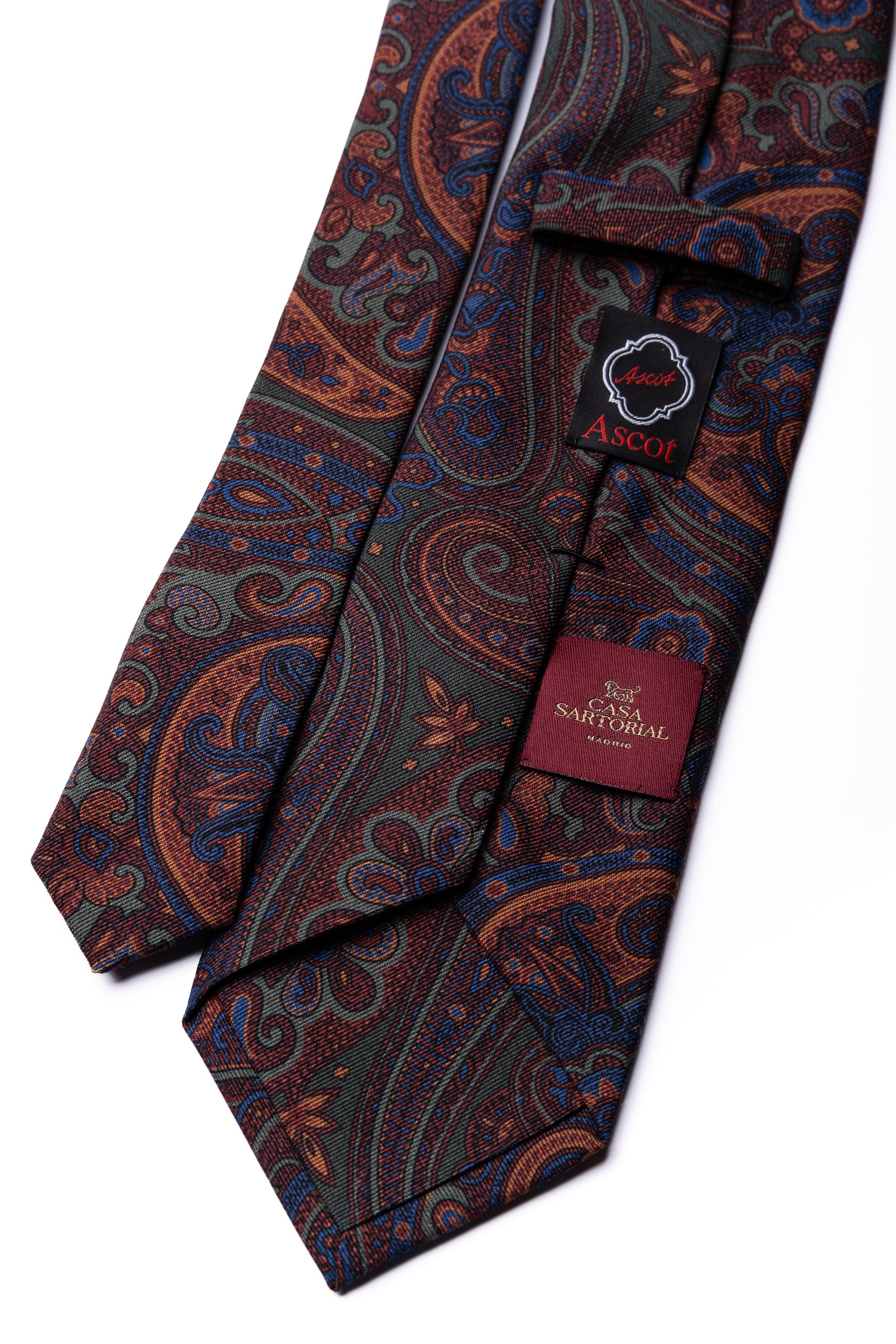 Corbata de lana Paisley 2 / ASCOT x CASA SARTORIAL