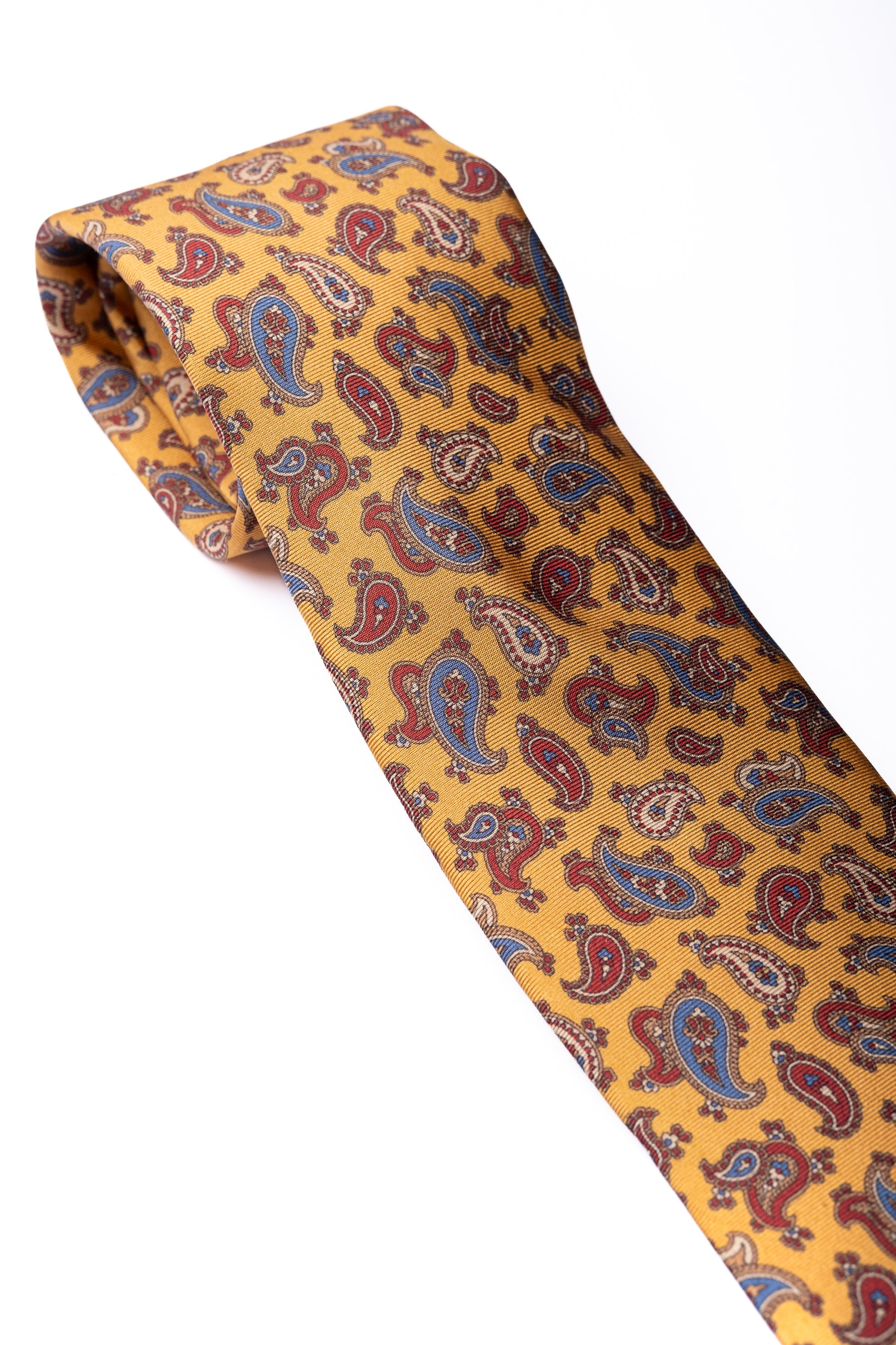 Corbata de seda impresa Paisley 2 / ASCOT x CASA SARTORIAL