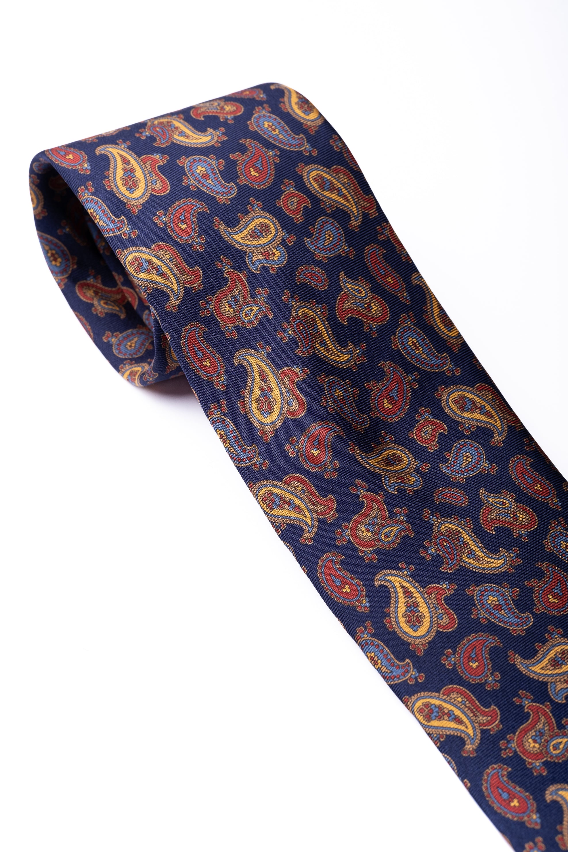 Corbata de seda impresa Paisley 1 / ASCOT x CASA SARTORIAL