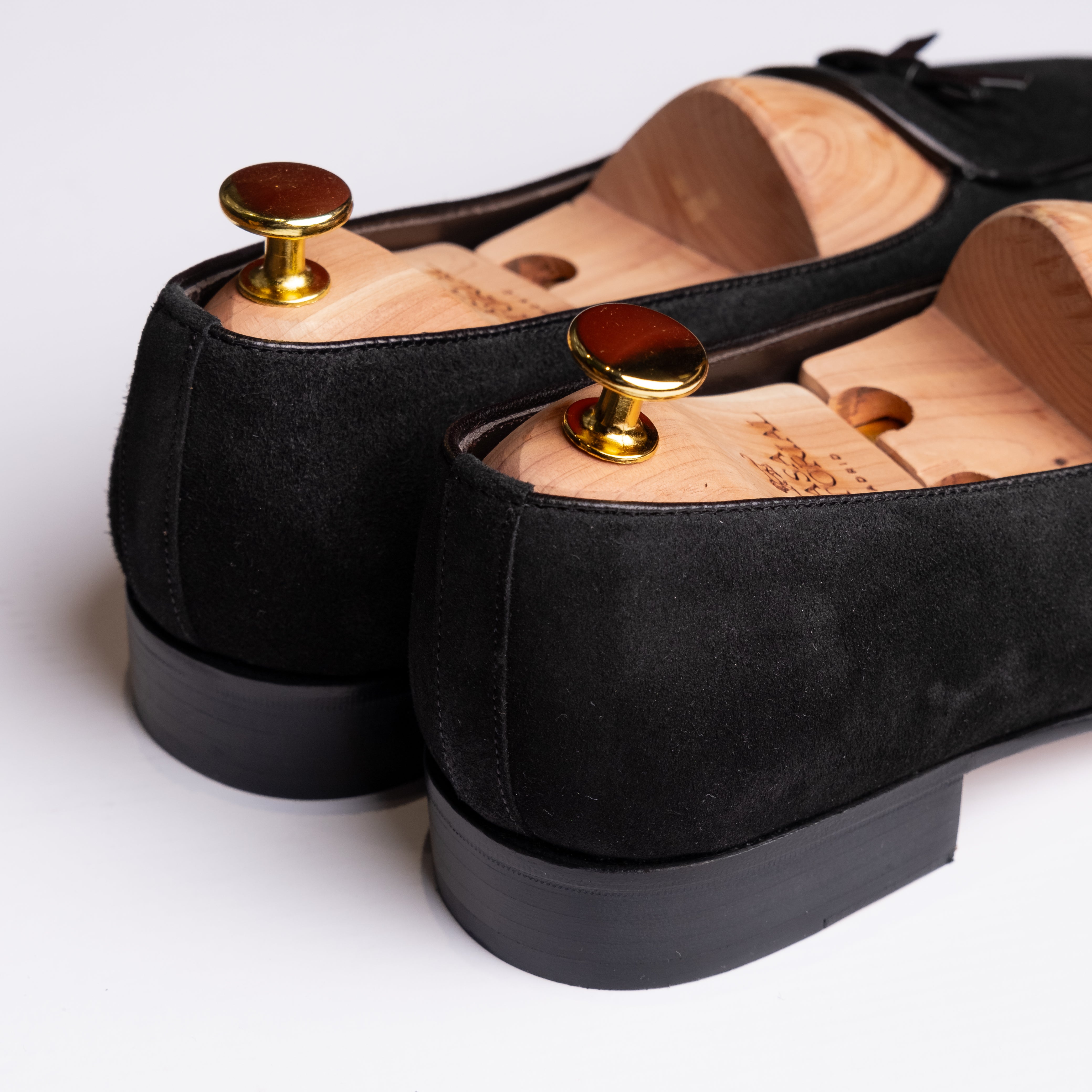 Belgian Loafer Black Suede / CASA SARTORIAL