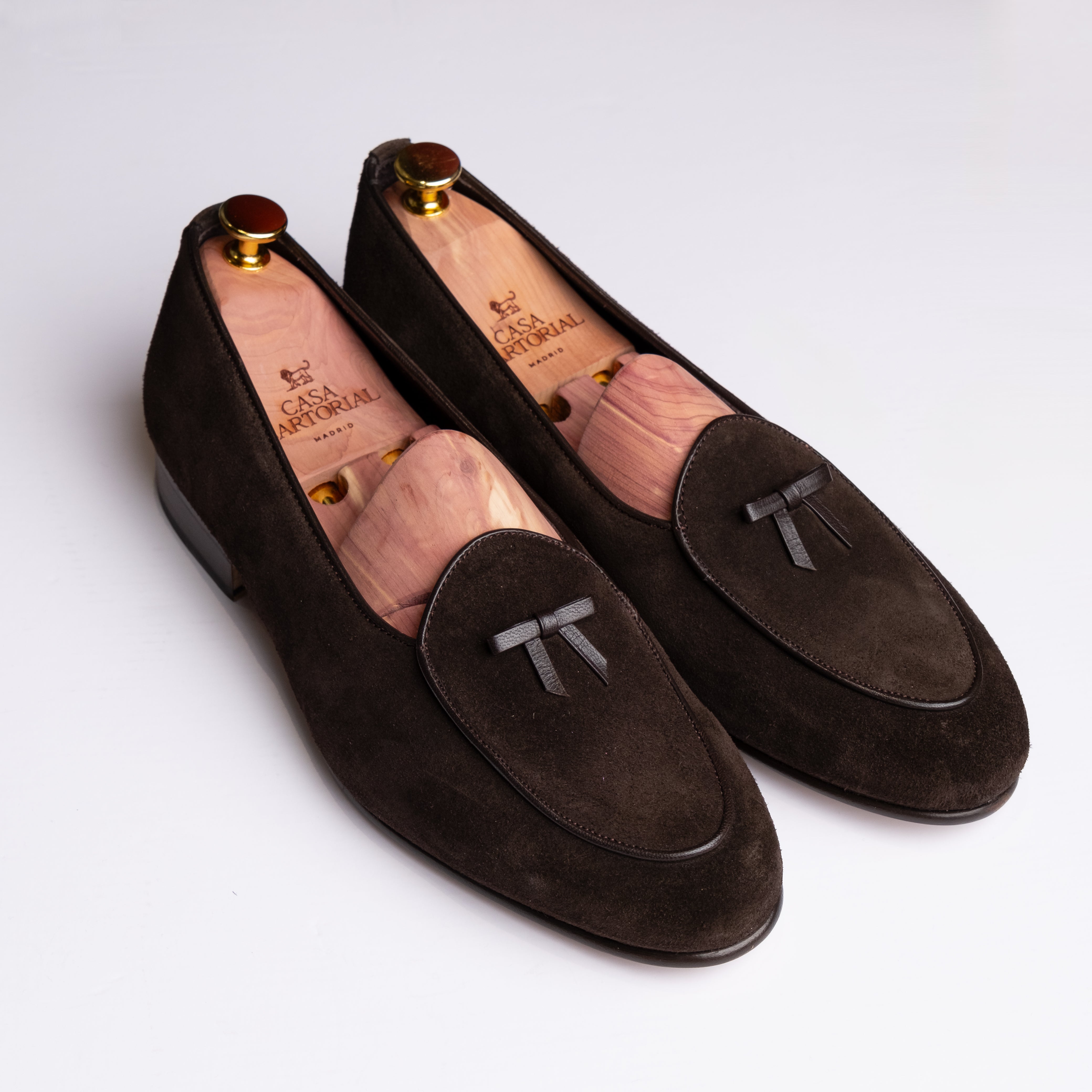 Belgian Loafer Brown Suede / CASA SARTORIAL