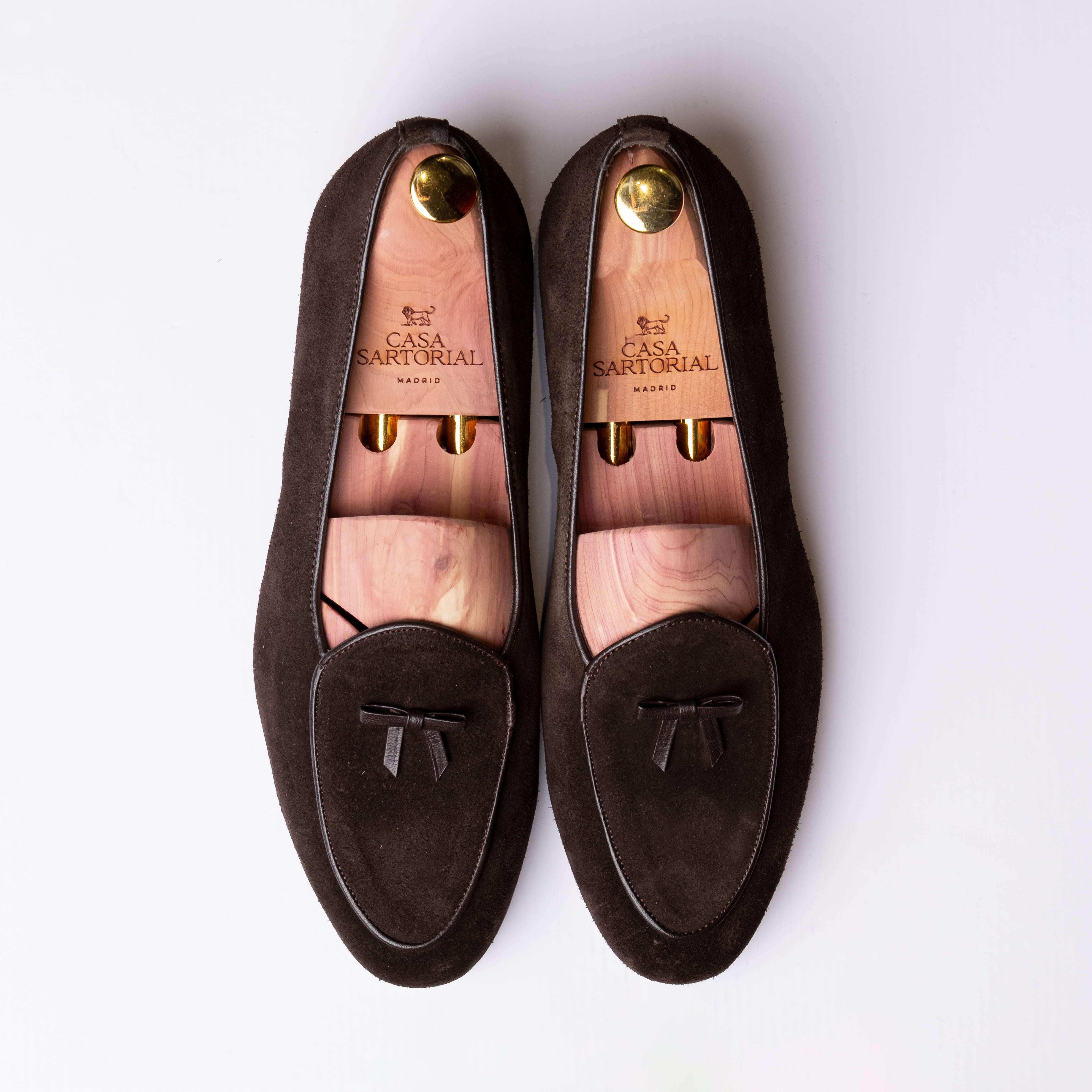 Belgian Loafer Brown Suede / CASA SARTORIAL