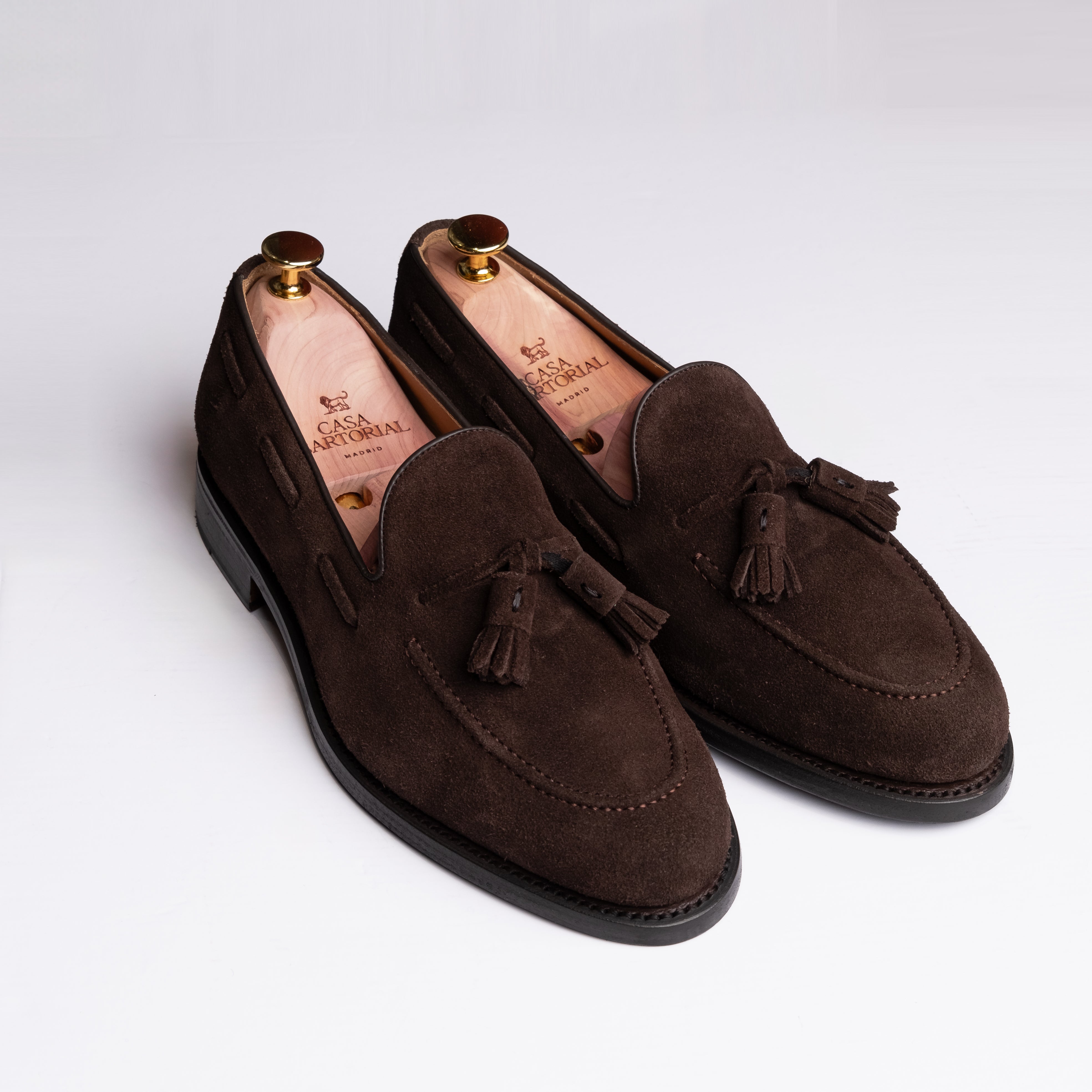 Tassel Loafer Brown Suede / CASA SARTORIAL