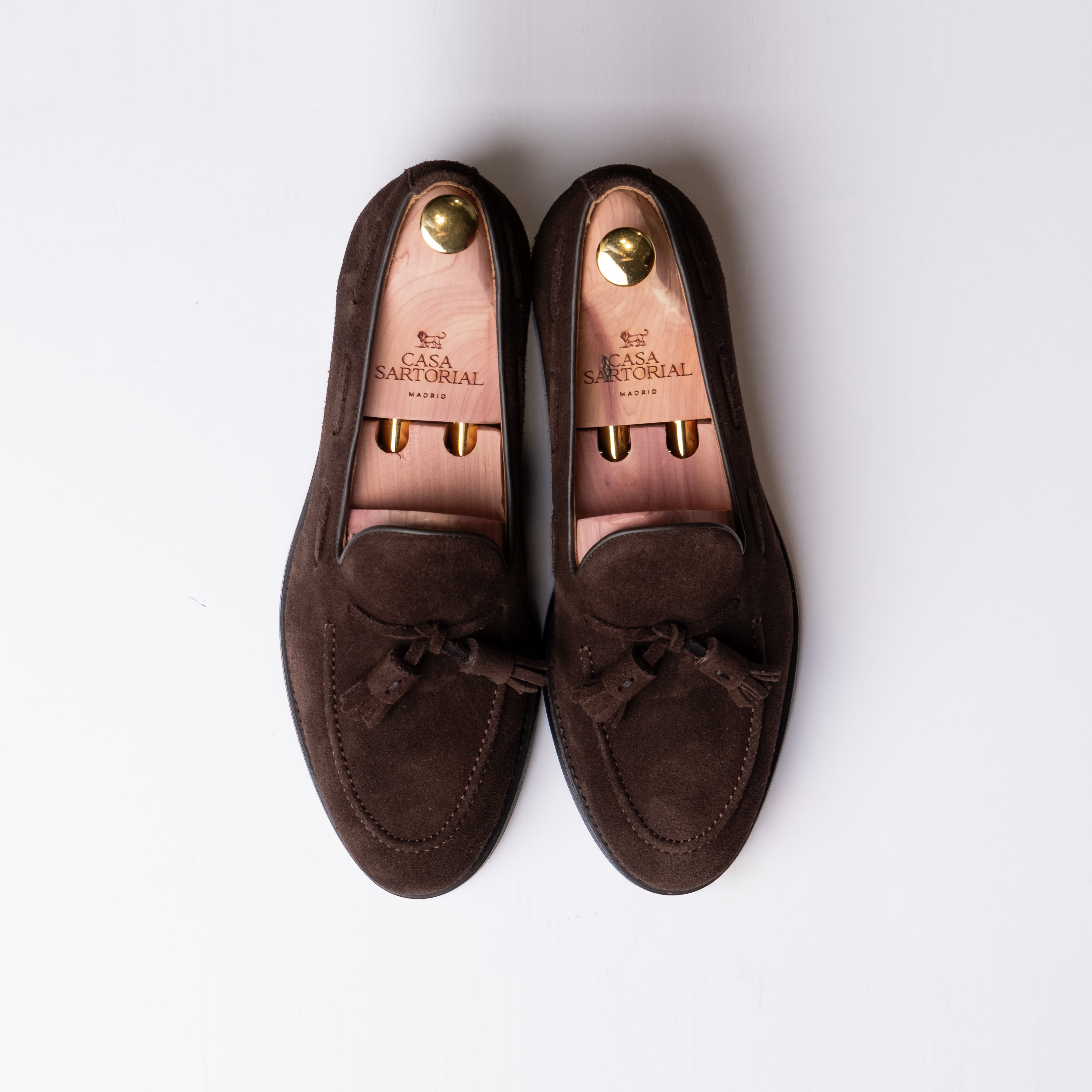 Tassel Loafer Brown Suede / CASA SARTORIAL