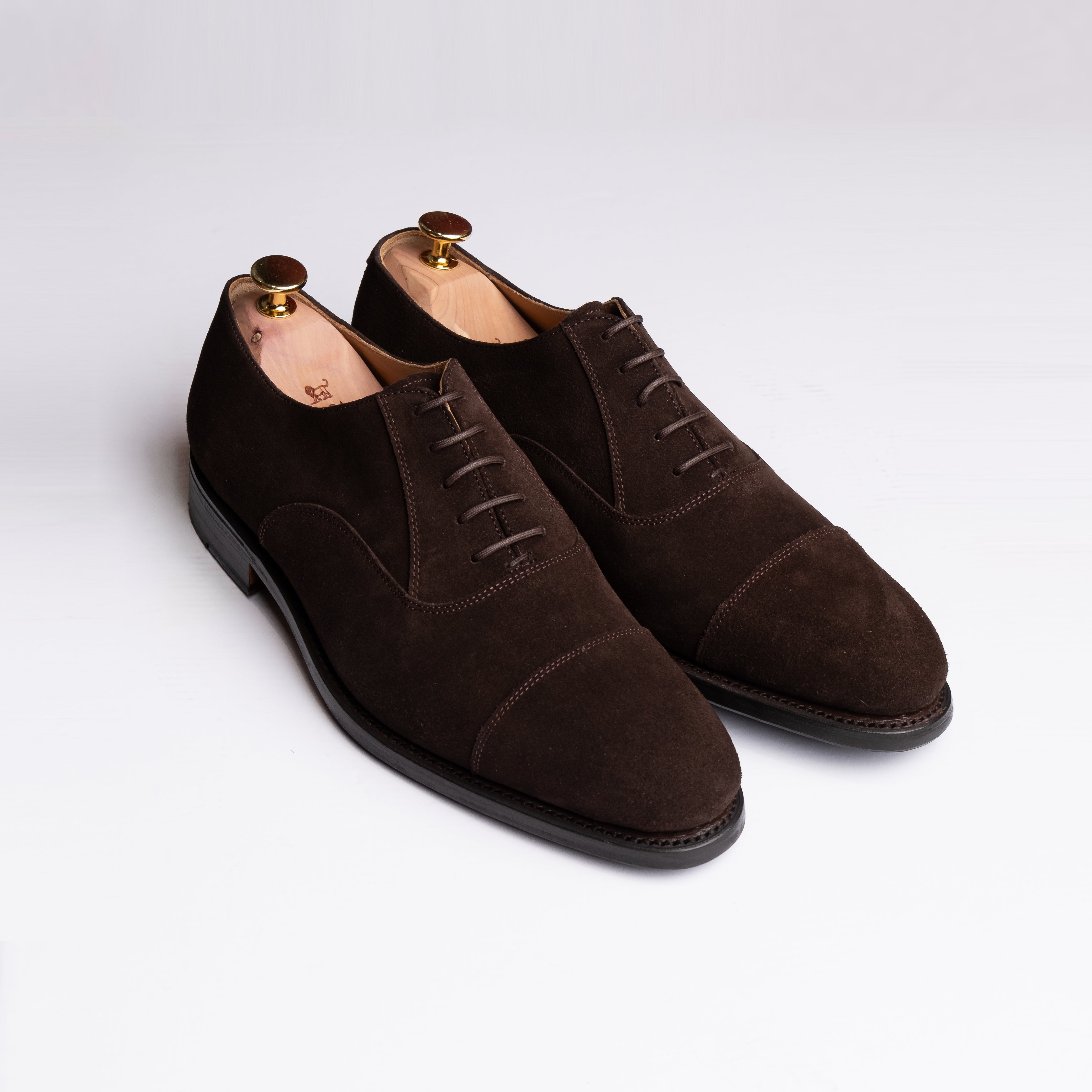 Oxford Captoe Brown Suede / CASA SARTORIAL