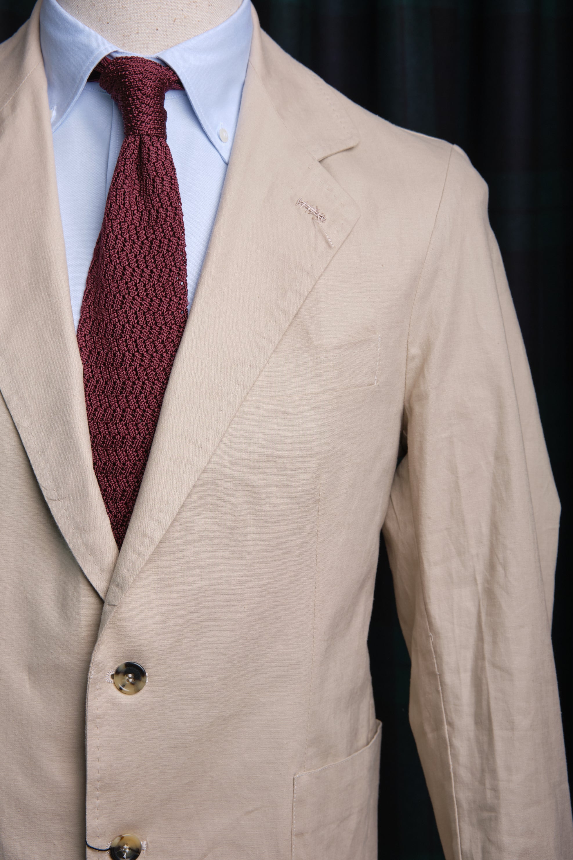 Blazer Lino & Algodón Beige / CASA SARTORIAL