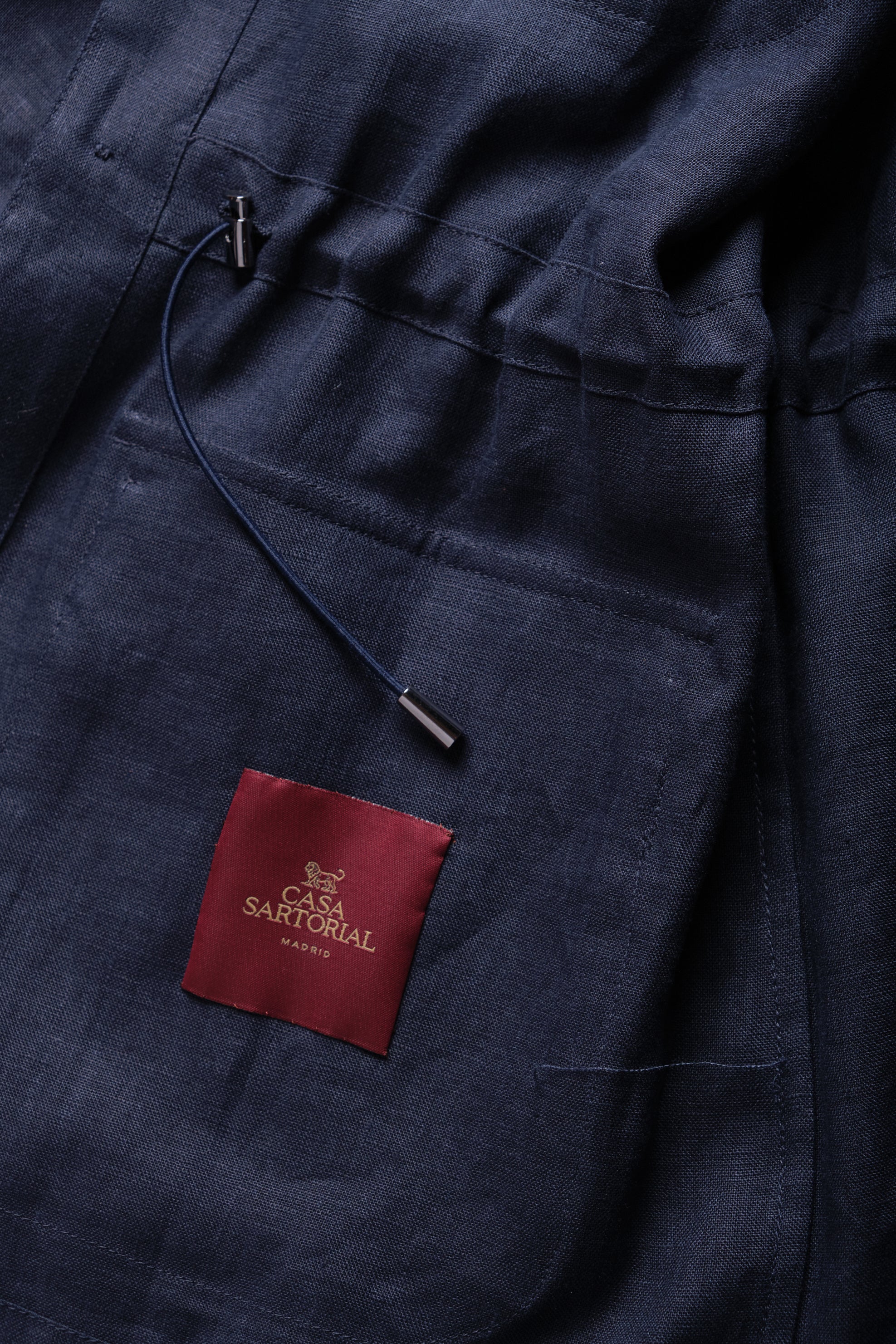 Sahariana 100% Lino Navy / CASA SARTORIAL