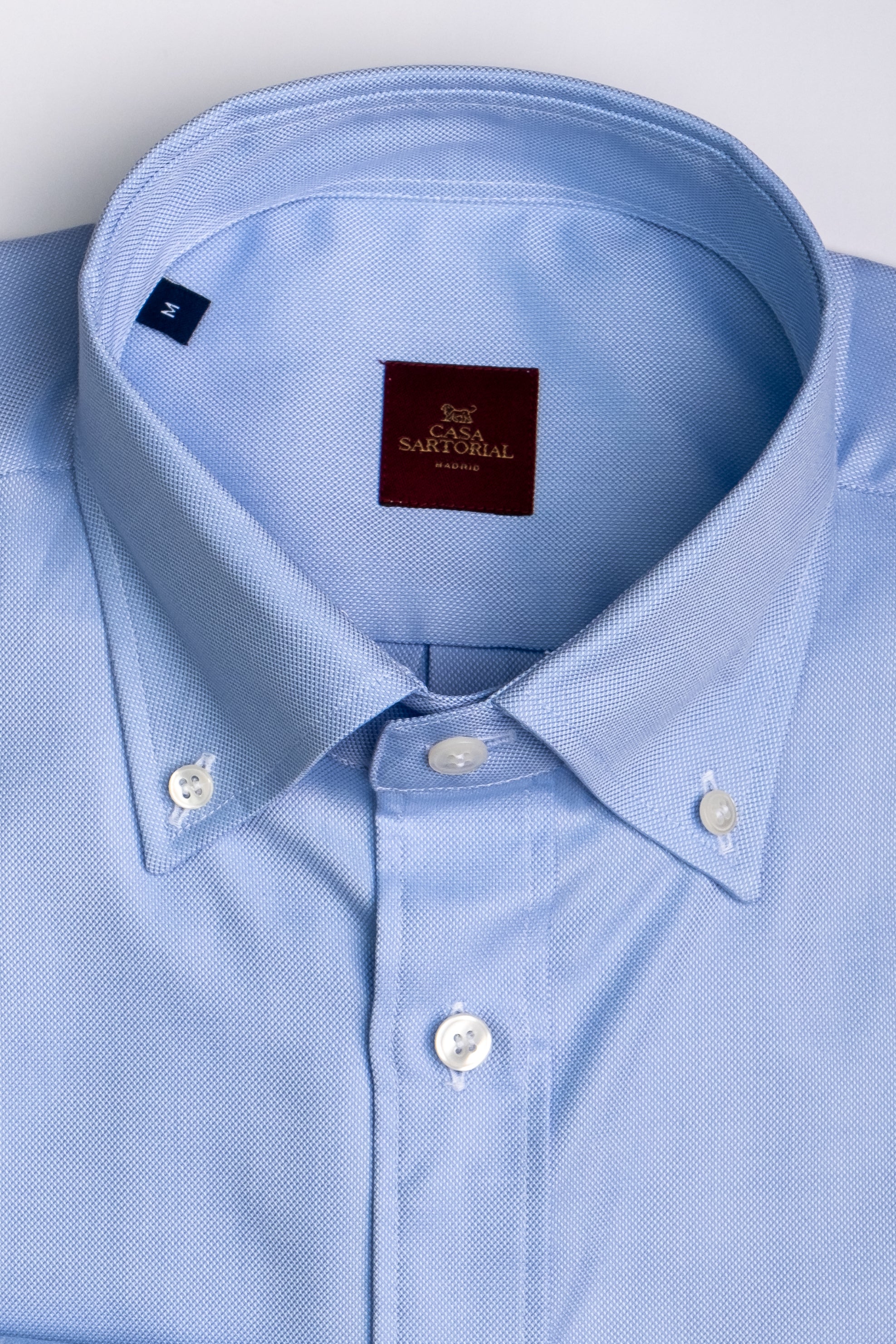 Camisa RTW Oxford Thomas Mason Azul Cielo / CASA SARTORIAL