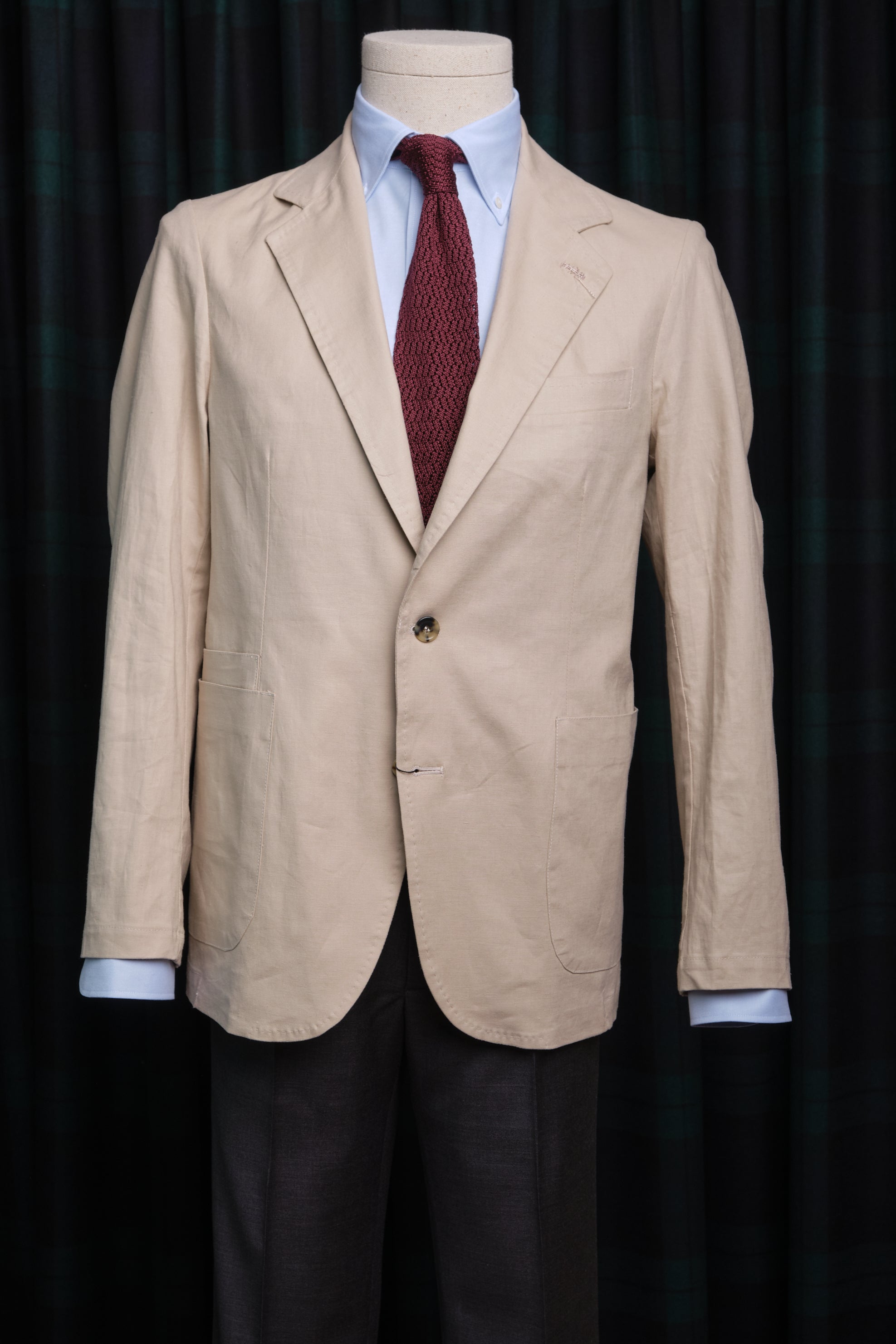 Blazer Lino & Algodón Beige / CASA SARTORIAL