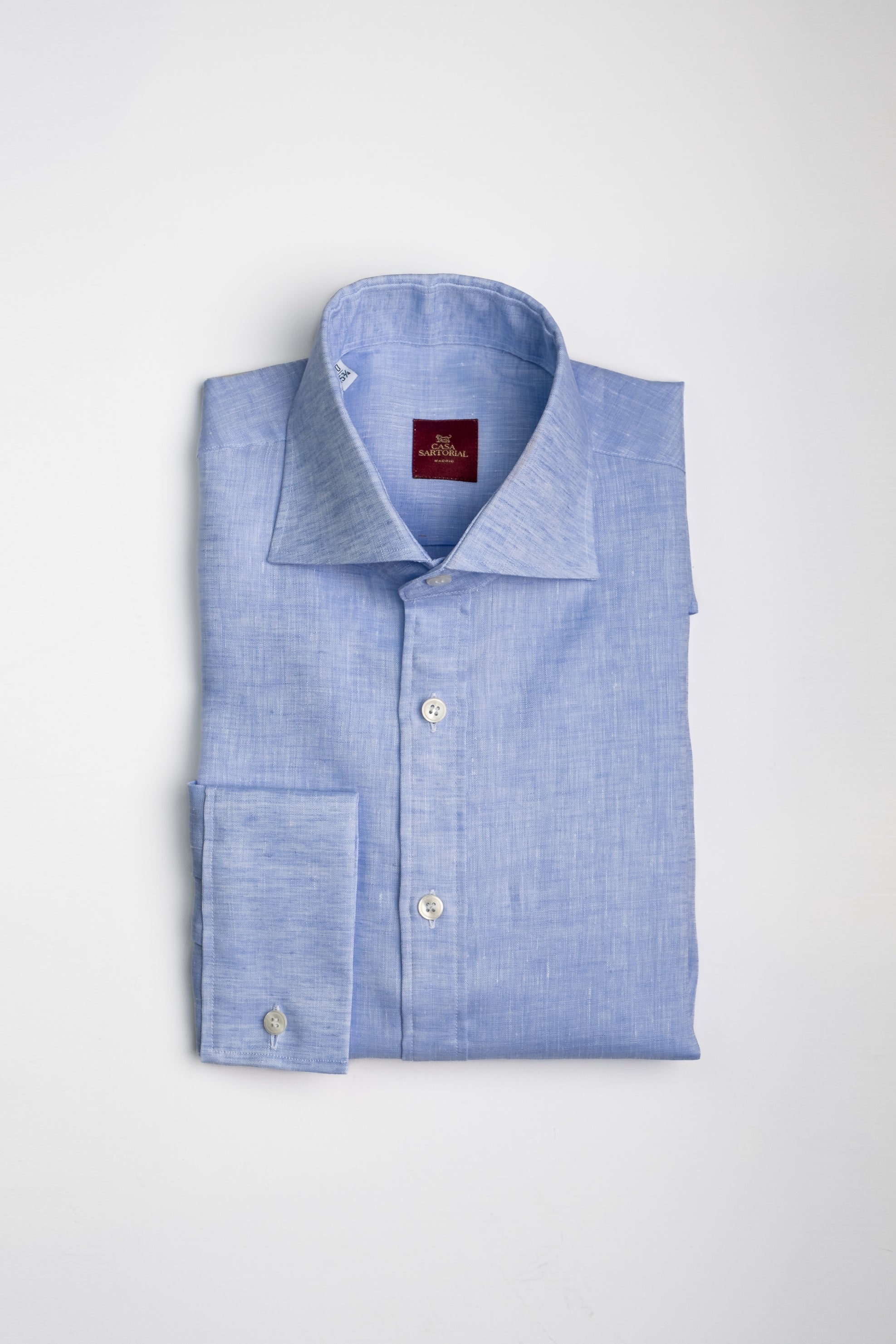 Camisa RTW Lino Thomas Mason Azul Cielo / CASA SARTORIAL