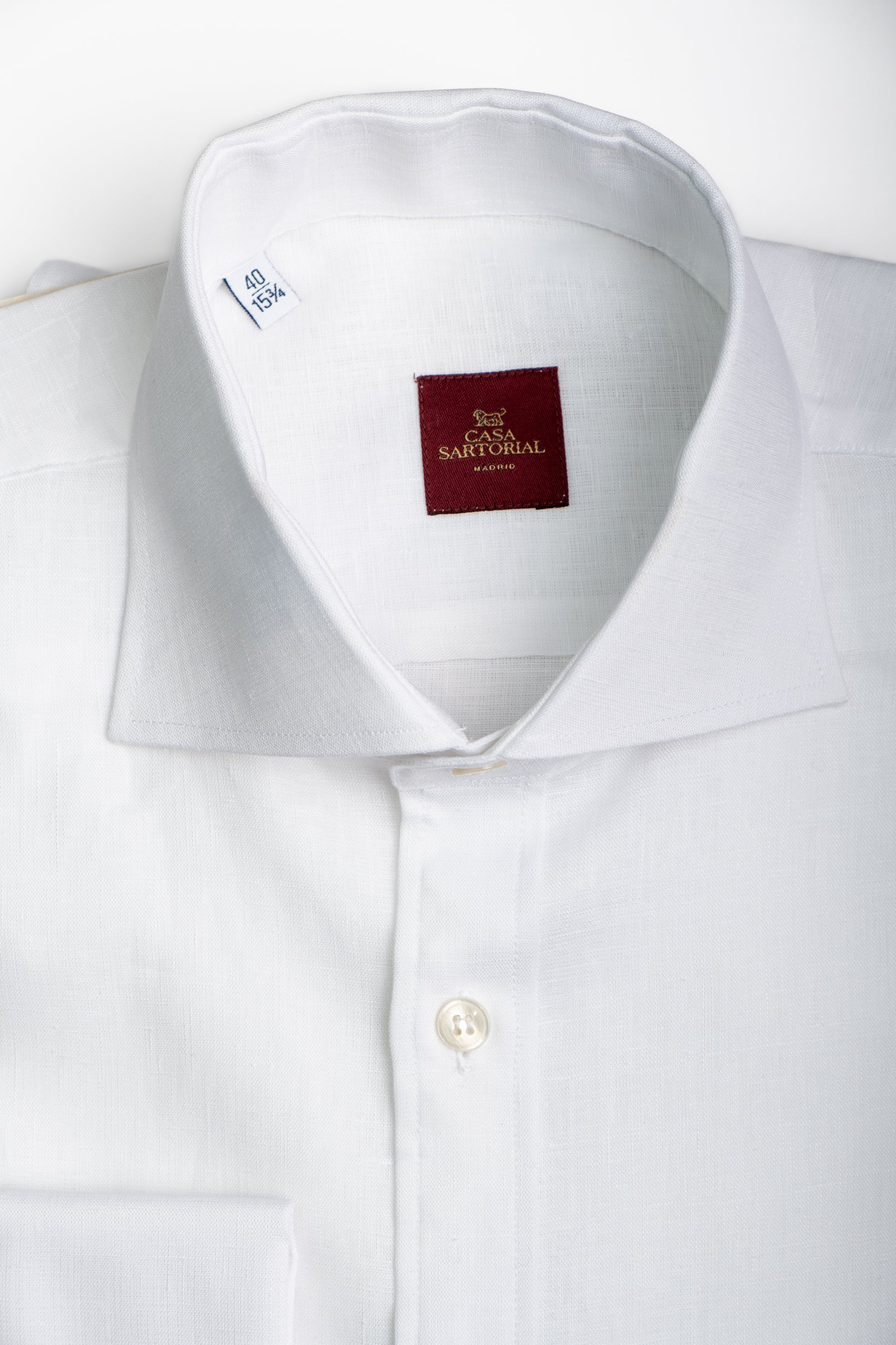 Camisa RTW Lino Thomas Mason Blanca / CASA SARTORIAL