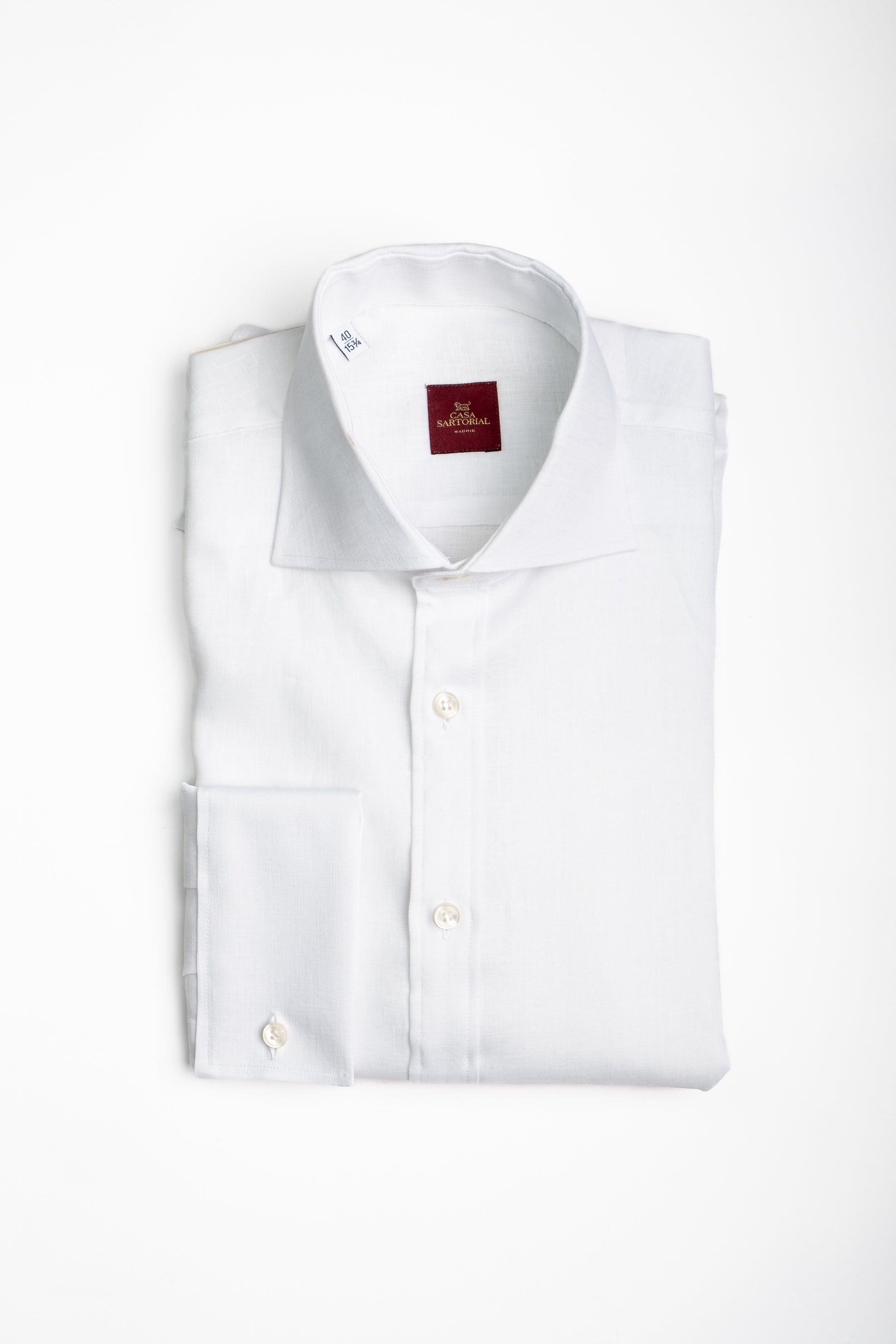 Camisa RTW Lino Thomas Mason Blanca / CASA SARTORIAL