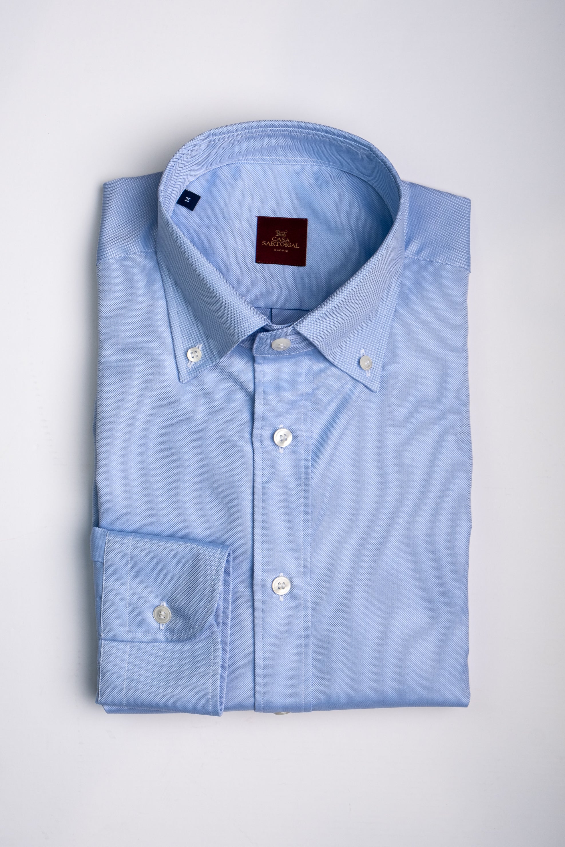 Camisa RTW Oxford Thomas Mason Azul Cielo / CASA SARTORIAL