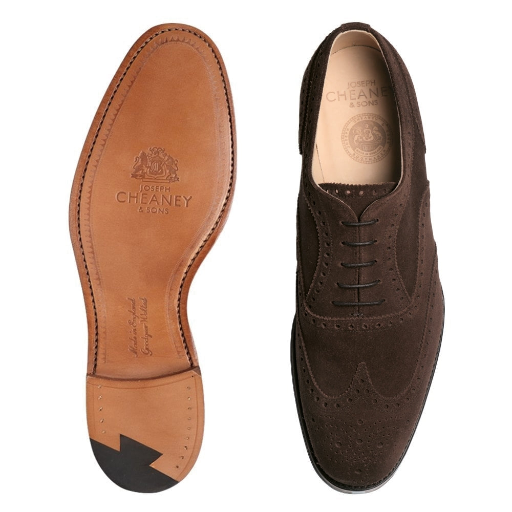 Arthur III Oxford Brogue in Plough Suede