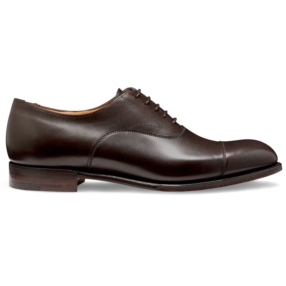 Alfred Capped Oxford in Mocha Calf Leather